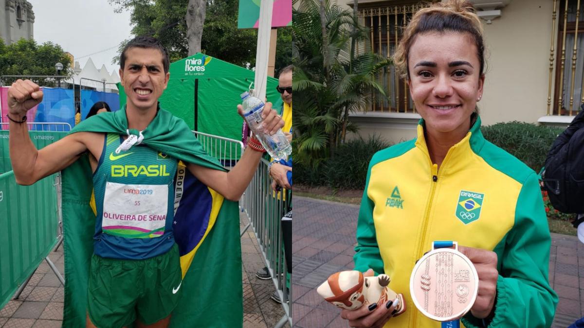 Caio Bonfim é prata e Érica Sena, bronze na marcha atlética dos Jogos Pan-americanos
