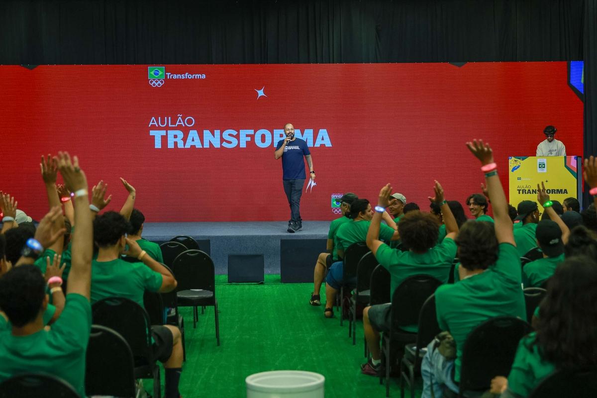 Aulão Transforma traz para COB Expo educação misturada ao esporte olímpico 