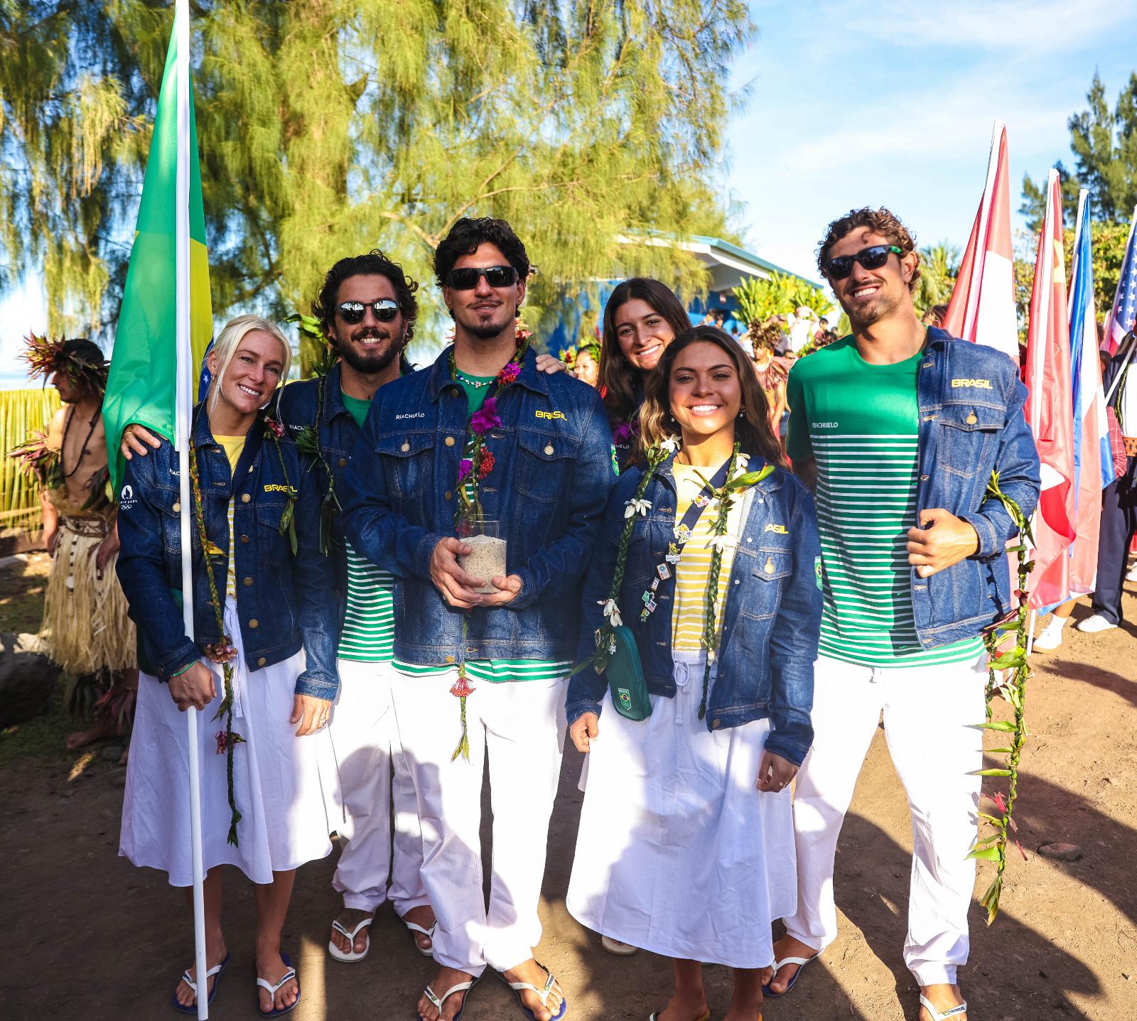 Cerimônia de abertura dos Jogos Olímpicos de Paris 2024 no Taiti. Foto William Lucas COB