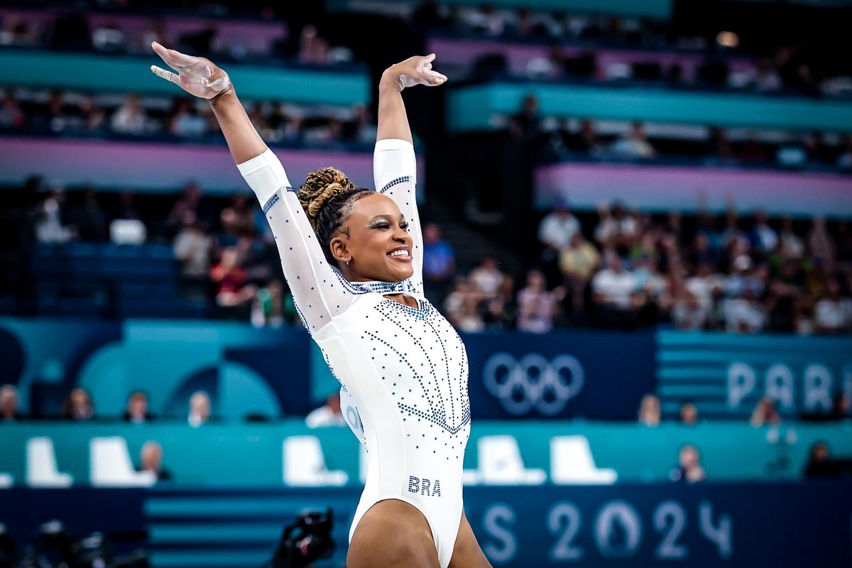 Rebeca Andrade em Paris 2024 - Foto: Wander Roberto/COB