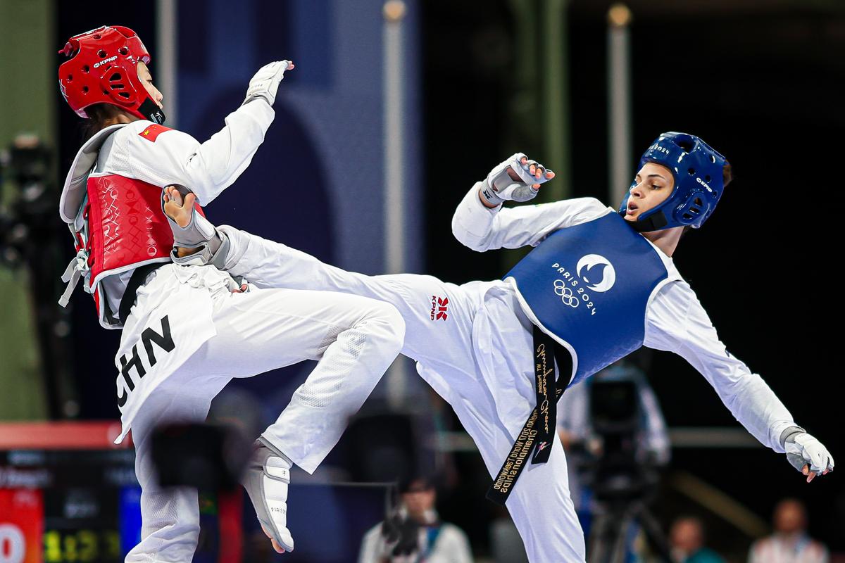 Em revanche de Paris 2024, Maria Clara Pacheco conquista ouro para o Brasil no taekwondo  