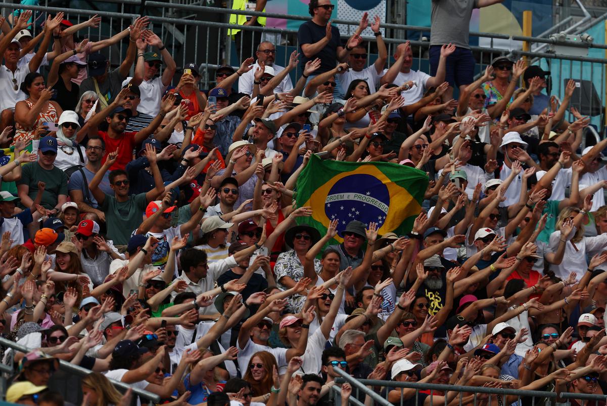Torcida brasileira em Paris - Foto: Luiza Moraes/COB
