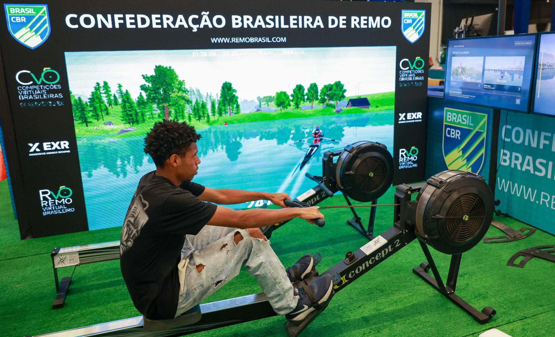 Faltam 100 dias para os Jogos da Juventude CAIXA Brasília 2025 e remo virtual é uma das novidades
