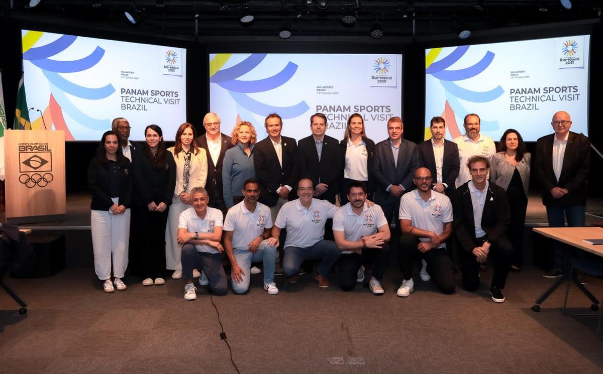 Instalações do COB recebem visita da Comissão da Panam Sports em avaliação da candidatura Rio-Niterói ao Pan de 2031