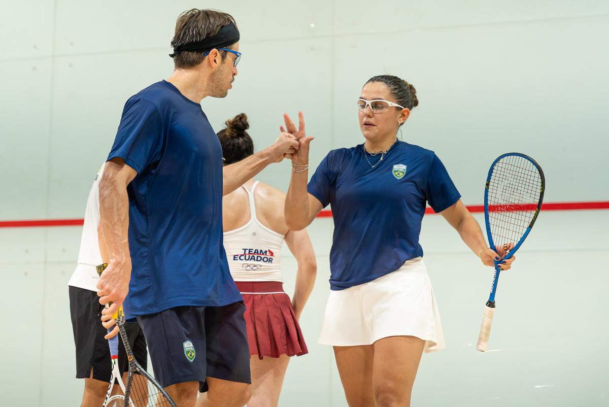 Laura Silva e Pedro Mometto estream como dupla com vitória sobre campeões pan-americanos e prata