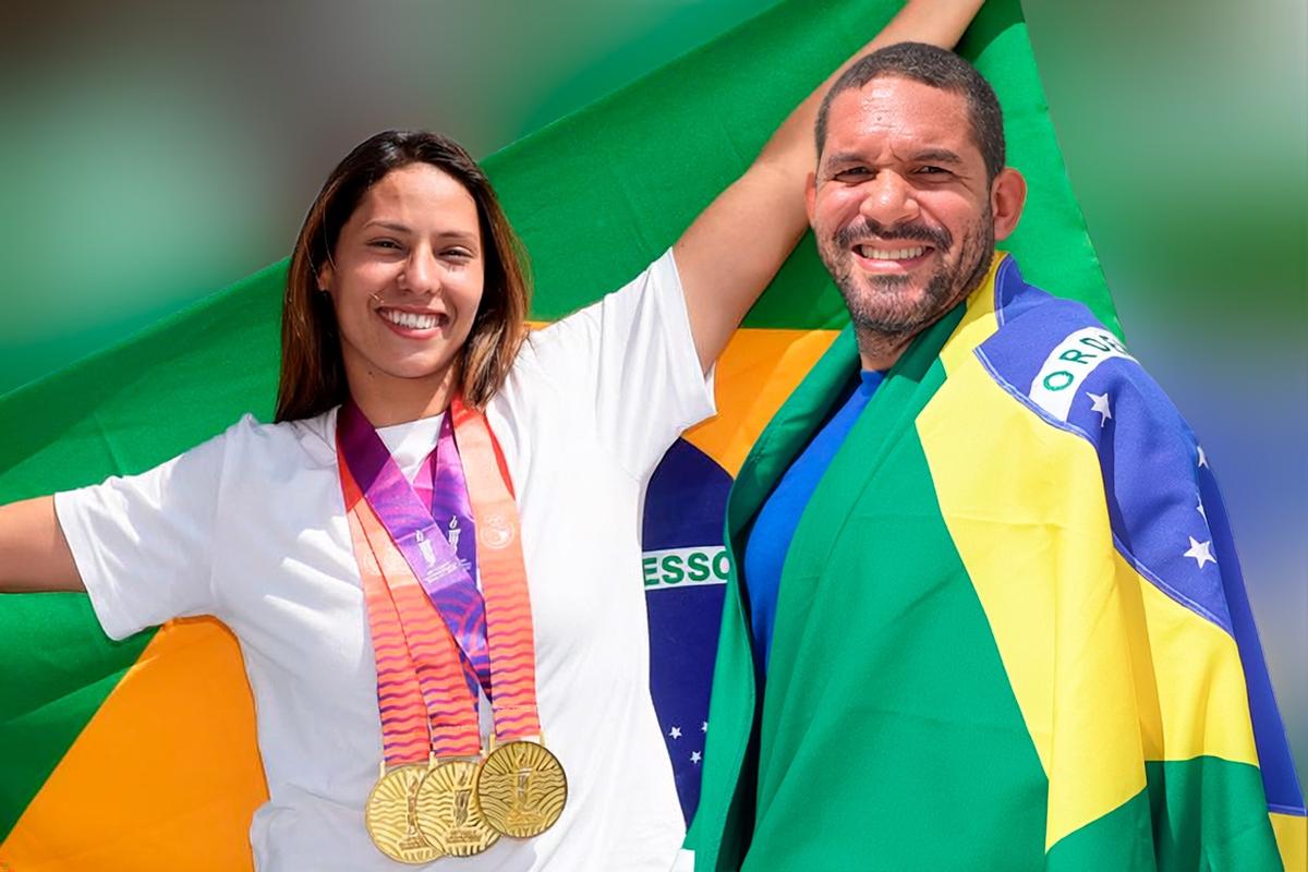 Vinícius Teixeira e Omira Maria serão os porta-bandeiras do Time Brasil na Cerimônia de Encerramento de Santa Fé 2026