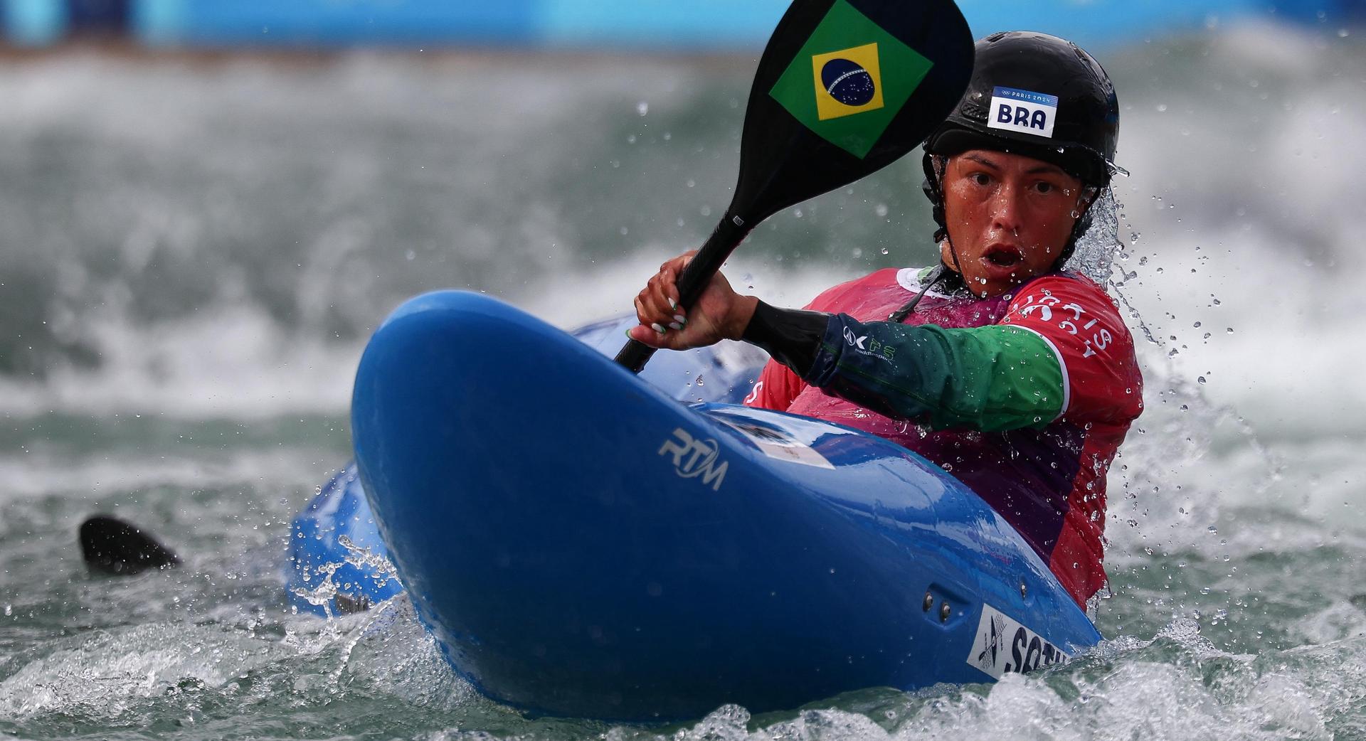 Ana Sátila teve desempenho histórico na canoagem slalom. Foto: Luiza Moraes/COB