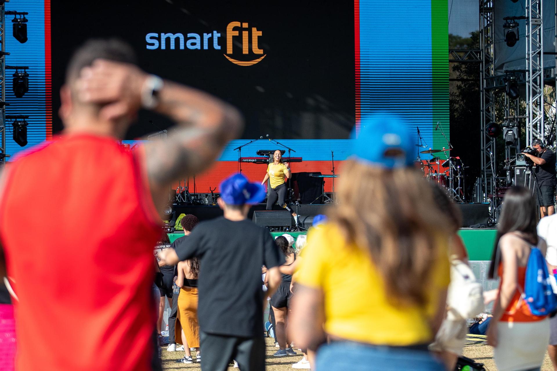 Aulão da SmartFit na Fan Fest - Crédito: Léo Barrilari/COB