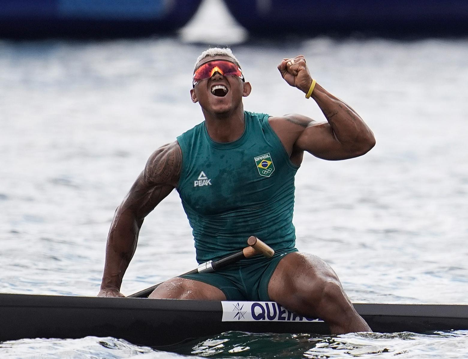 Isaquias Queiroz é medalha de prata no C1 1000m em Paris 2024. Alexandre Loureiro/COB