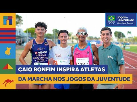 Caio Bonfim inspira atletas da marcha atlética nos Jogos da Juventude