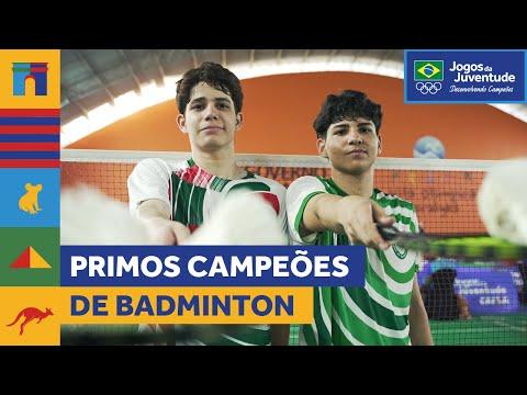 Primos e promessa do Badminton são campeões de dupla masculino