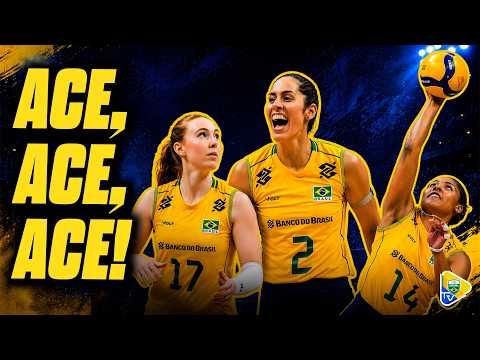 ACE, ACE, ACE DO BRASIL NA VNL FEMININA! | LIGA DAS NAÇÕES DE VÔLEI FEMININA 2026