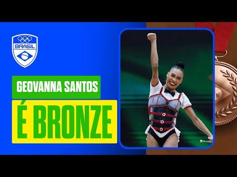 Geovanna Santos é bronze no individual geral do Pan-americano de Ginástica Rítmica Assunção 2025