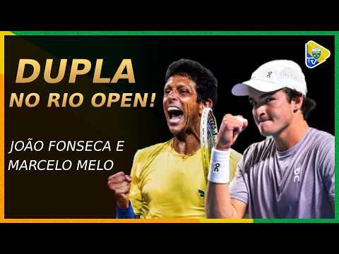 JOÃO FONSECA E MARCELO MELO FORMAM DUPLA NO RIO OPEN!