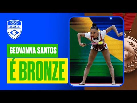Geovanna Santos é bronze nas maças do Pan-americano de Ginástica Rítmica em Assunção 2025