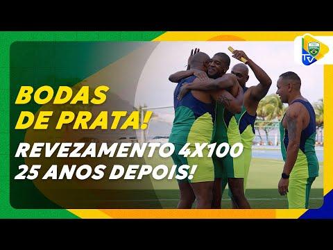 BODAS DE PRATA! QUARTETO HISTÓRICO VOLTA A CORRER REVEZAMENTO 4X100 APÓS 25 ANOS DA MEDALHA OLÍMPICA