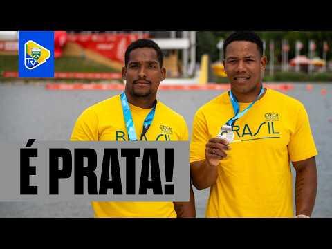 JACKY GODMANN E GABRIEL NASCIMENTO CONQUISTAM A MEDALHA DE PRATA NO MUNDIAL DE CANOAGEM VELOCIDADE