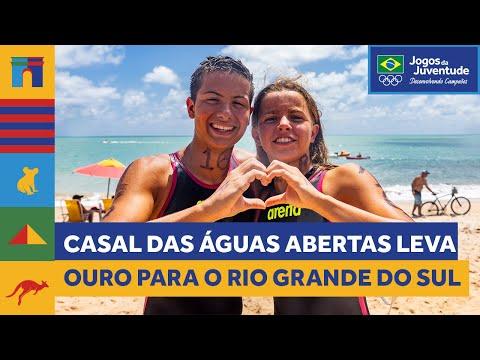 Casal do Rio Grande do Sul leva ouro nas águas abertas