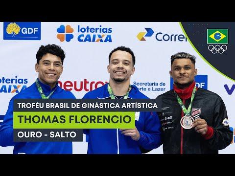 Thomas Florencio é ouro no salto no Troféu Brasil de Ginástica Artística