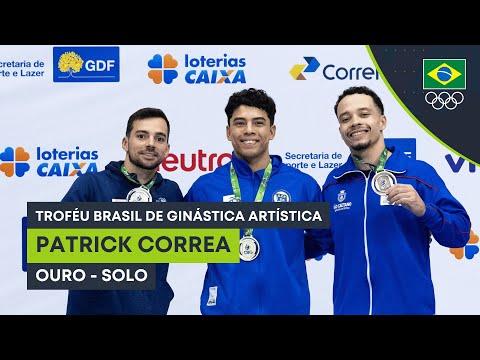 Patrick Correa é campeão do solo no Troféu Brasil de Ginástica Artística