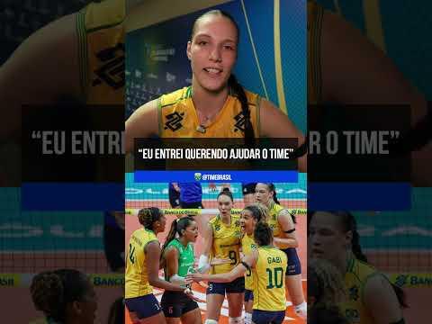 A central Luzia comentou sobre o resultado e apoio da torcida no Campeonato Sul-Americano.