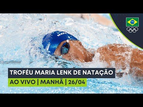 TROFÉU MARIA LENK DE NATAÇÃO | AO VIVO | MANHÃ | 26/04