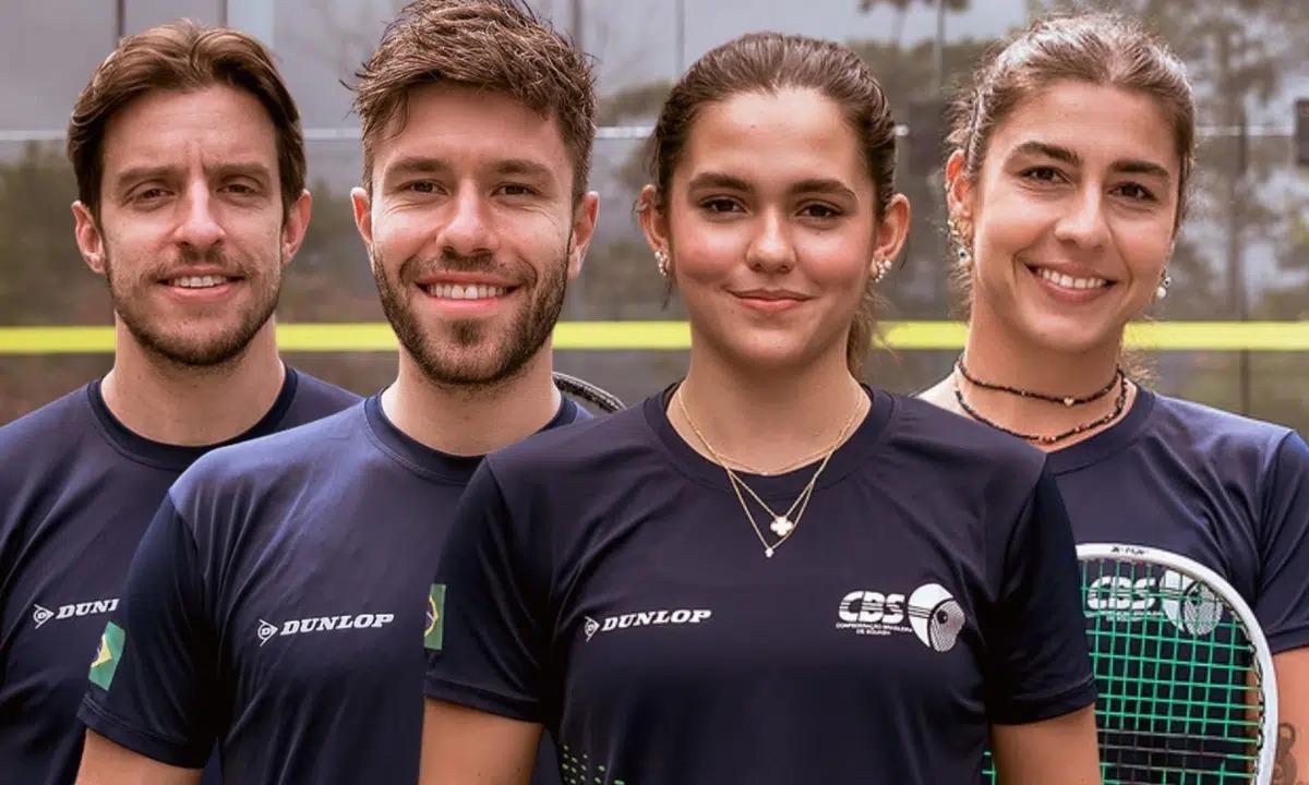 Conheça a equipe brasileira de squash que disputará Copa do Mundo pela primeira vez