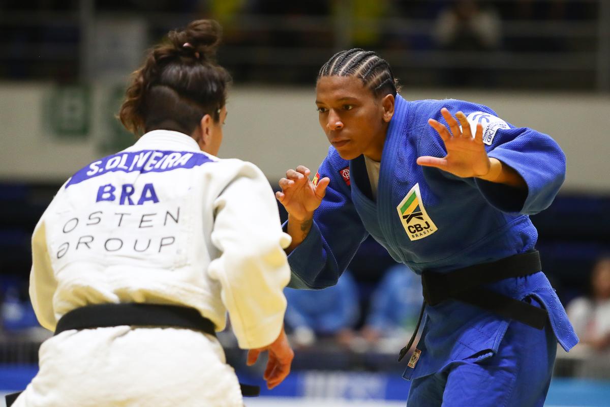 Rafaela Silva luta no Troféu Brasil de Judô (Gilvan de Souza/CRF)